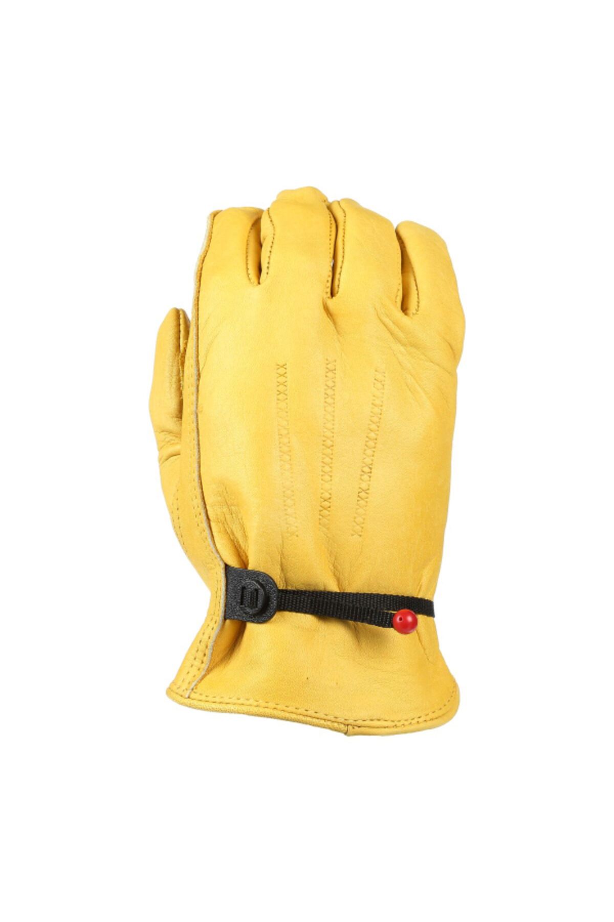 Wells Lamont-2-Piece Cowhide Abrasion and Puncture Resistant Full Leather Adjustable Work Gloves Large 3