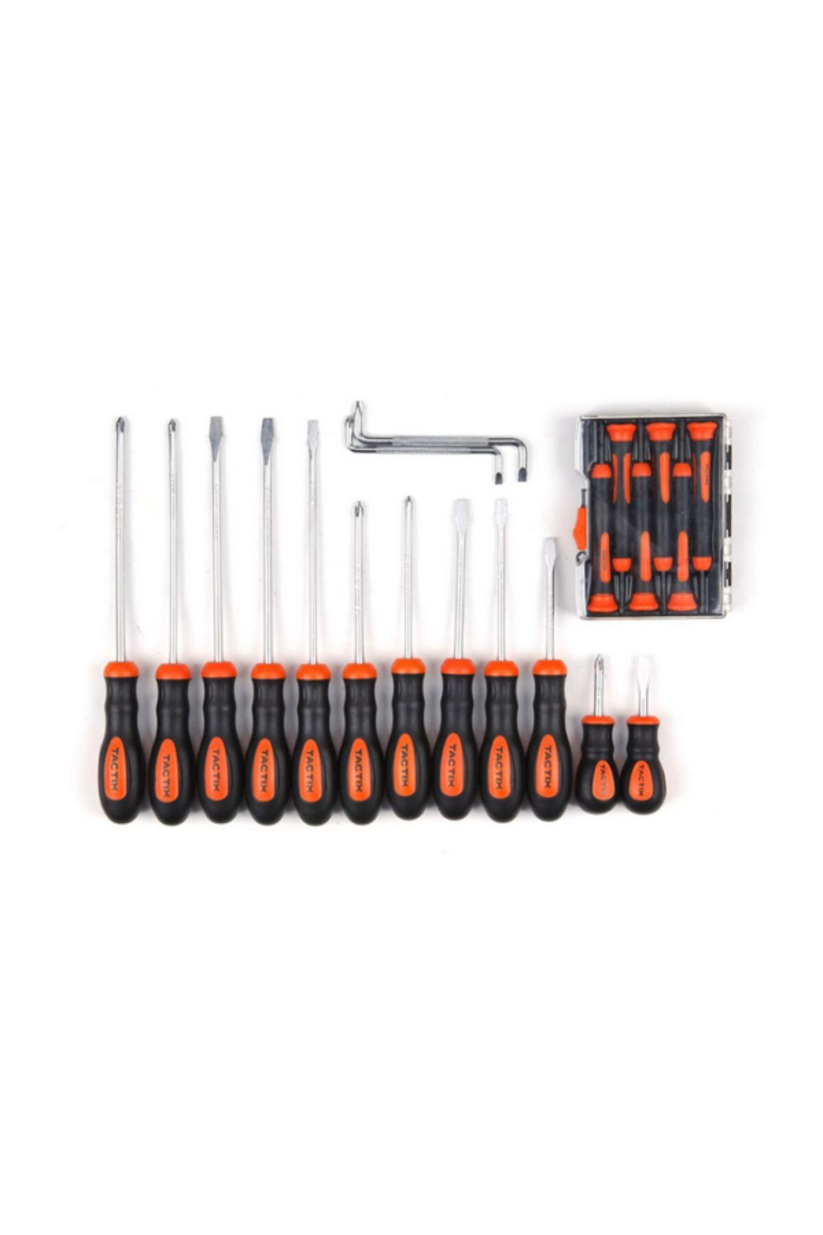 Tactix-20-Piece Chrome-Vanadium Steel Screwdriver Set with Non-Slip Grip 2