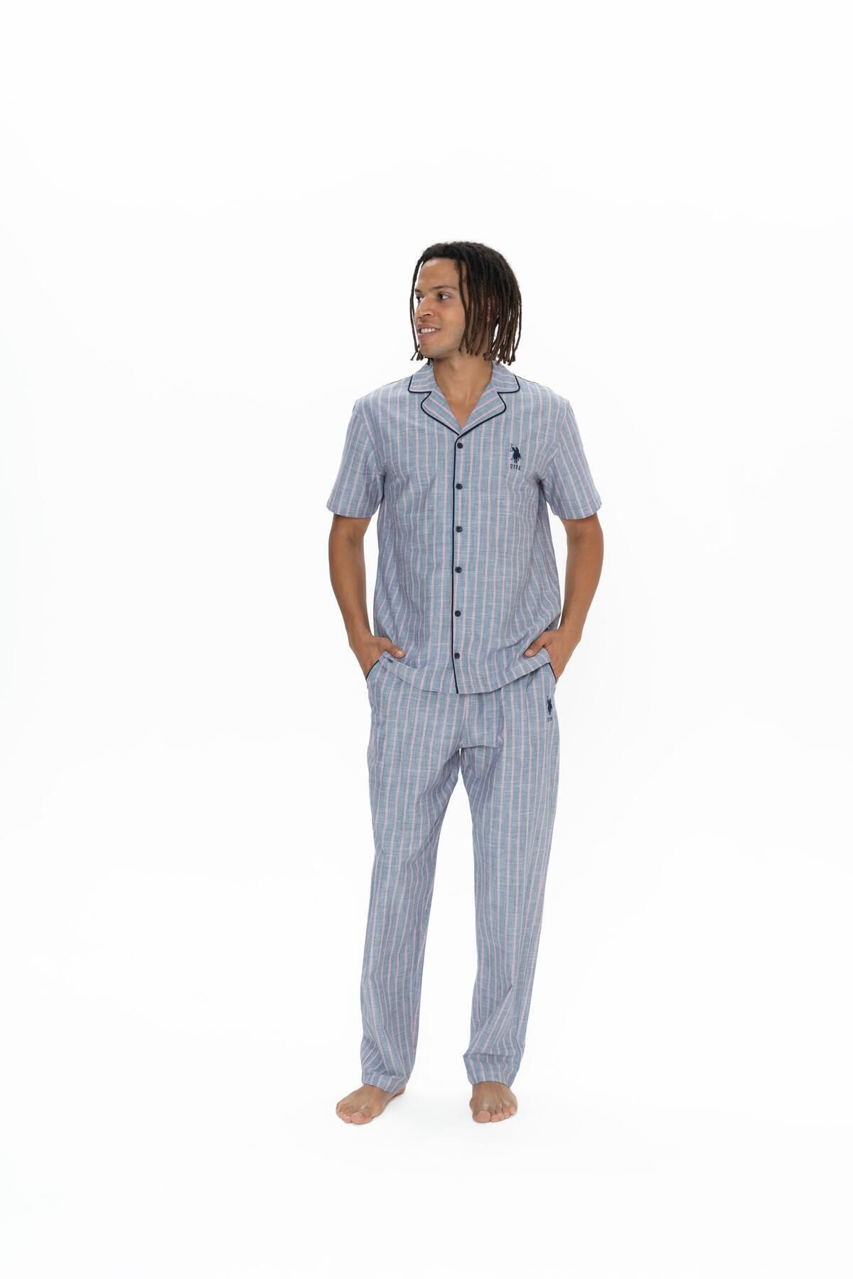 U.S. Polo Assn. U.S. Polo Assn. Erkek Lacivert Pijama Takım