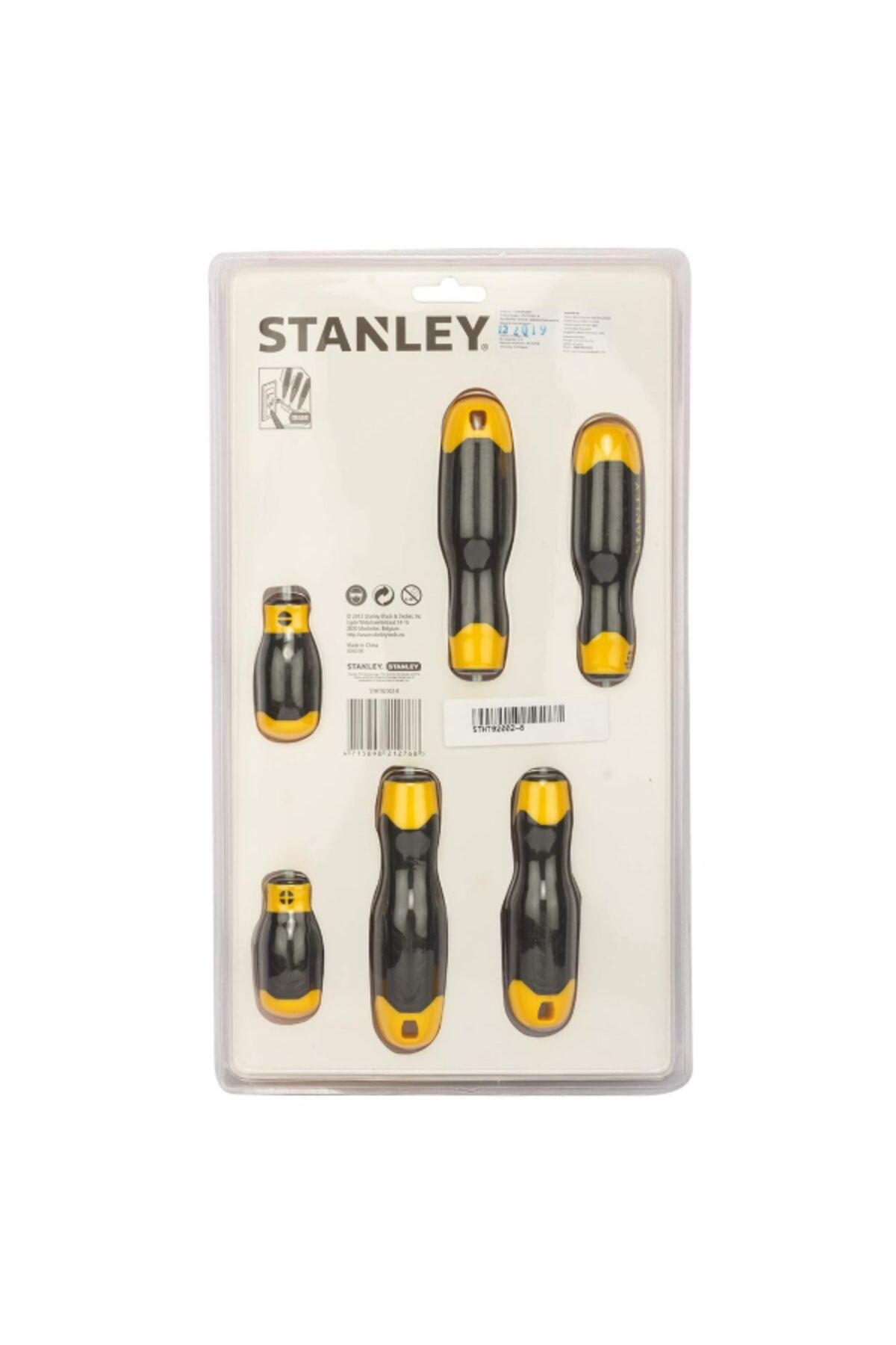 Stanley-مجموعة مفكات براغي مركبة مكونة من 6 قطع مع أداة اختبار إضافية 5