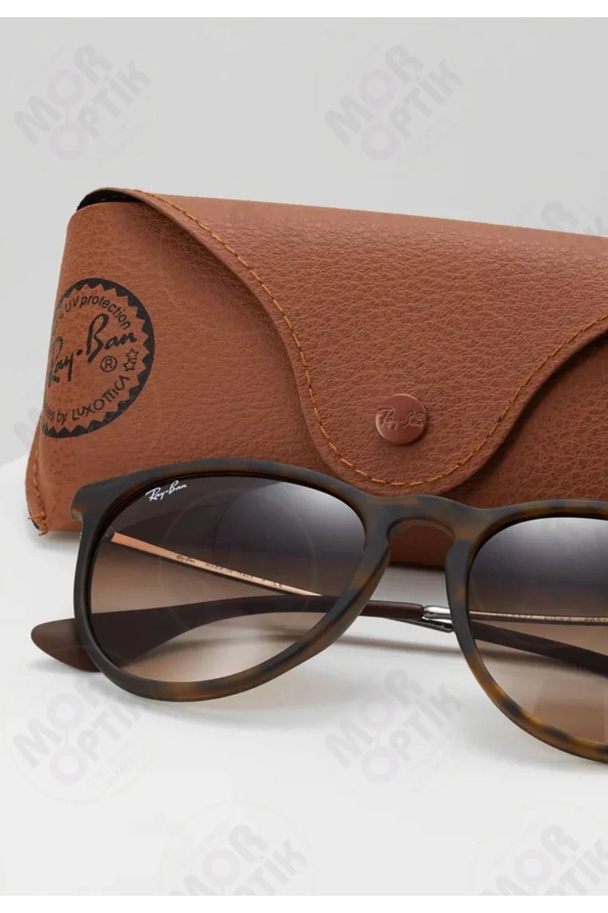 Ray-Ban-Purple Optical Rb4171 Erika Rubber 54 Size Brown Matte 3