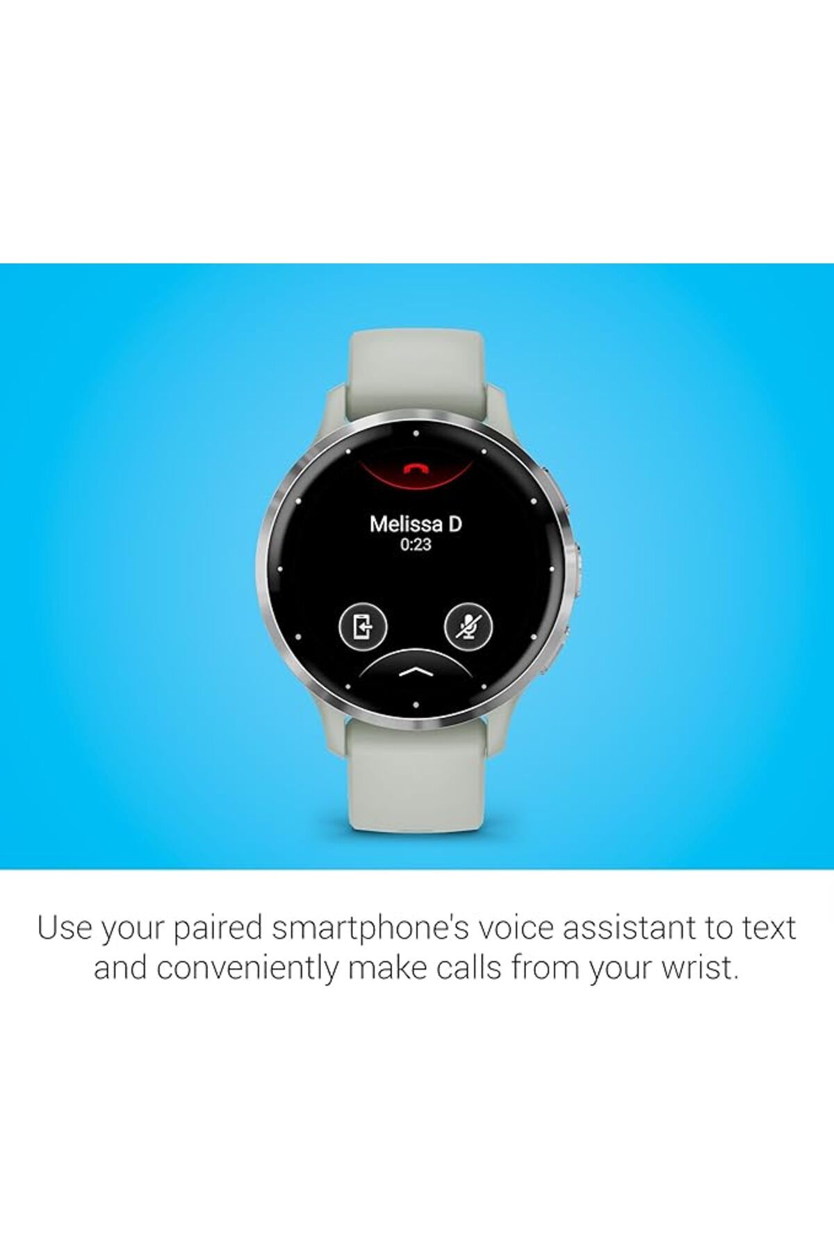 Garmin-GARMIN VENU 3S SILVER STAINLESS STEEL BEZEL WITH SAGE GRAY CASE AND SILICONE BAND 6
