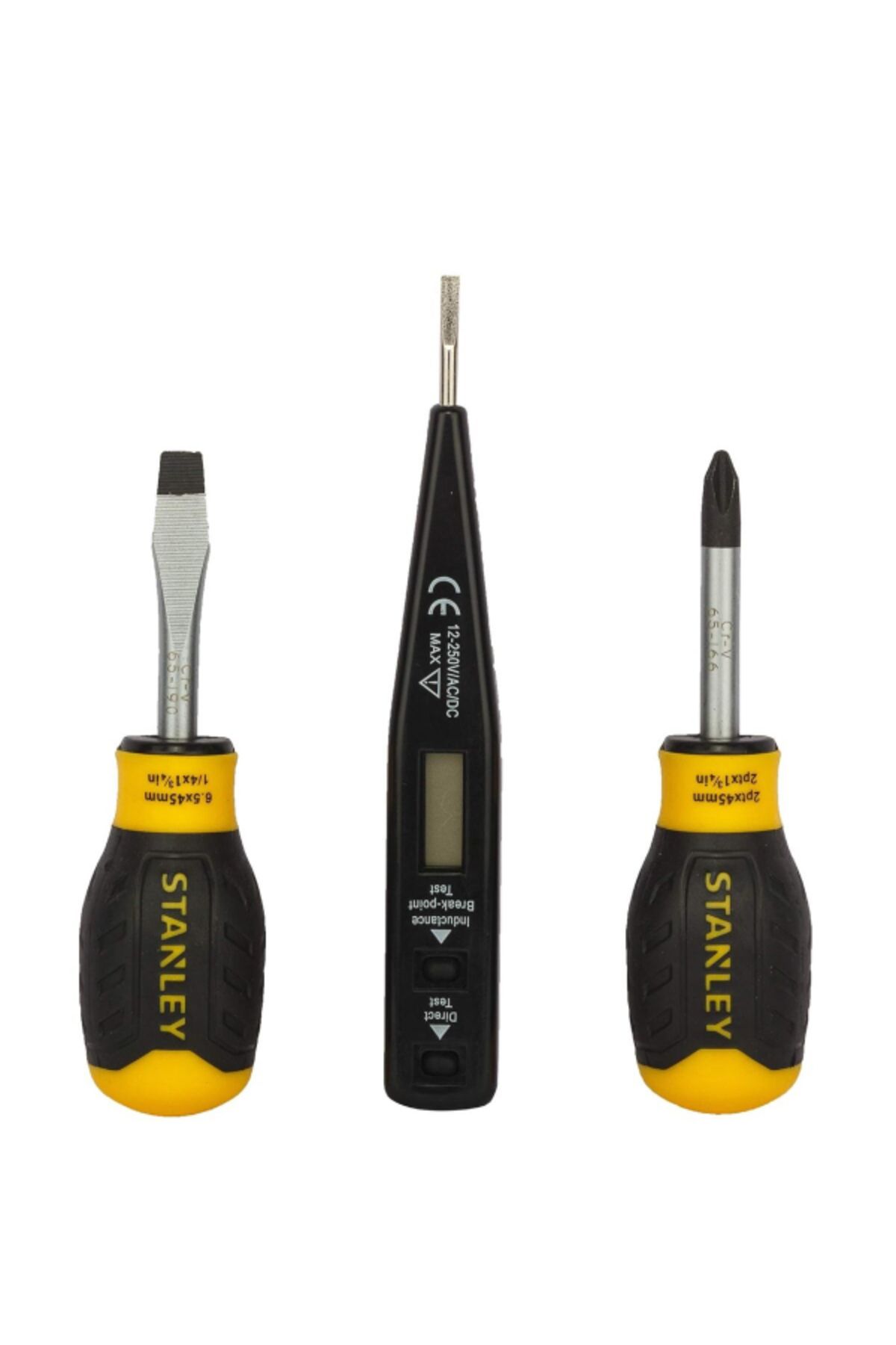 Stanley-مجموعة مفكات براغي مركبة مكونة من 6 قطع مع أداة اختبار إضافية 3