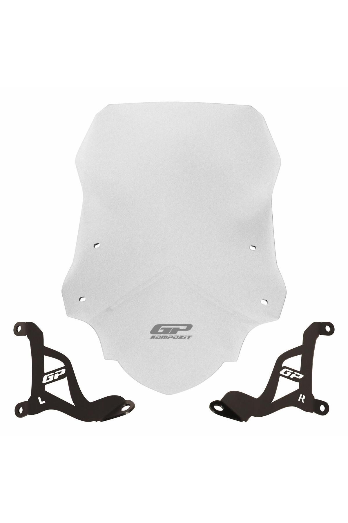 GP KOMPOZİT GP Kompozit Aprilia SR 125 / 160 2024 Uyumlu Ön Cam Şeffaf 51 cm