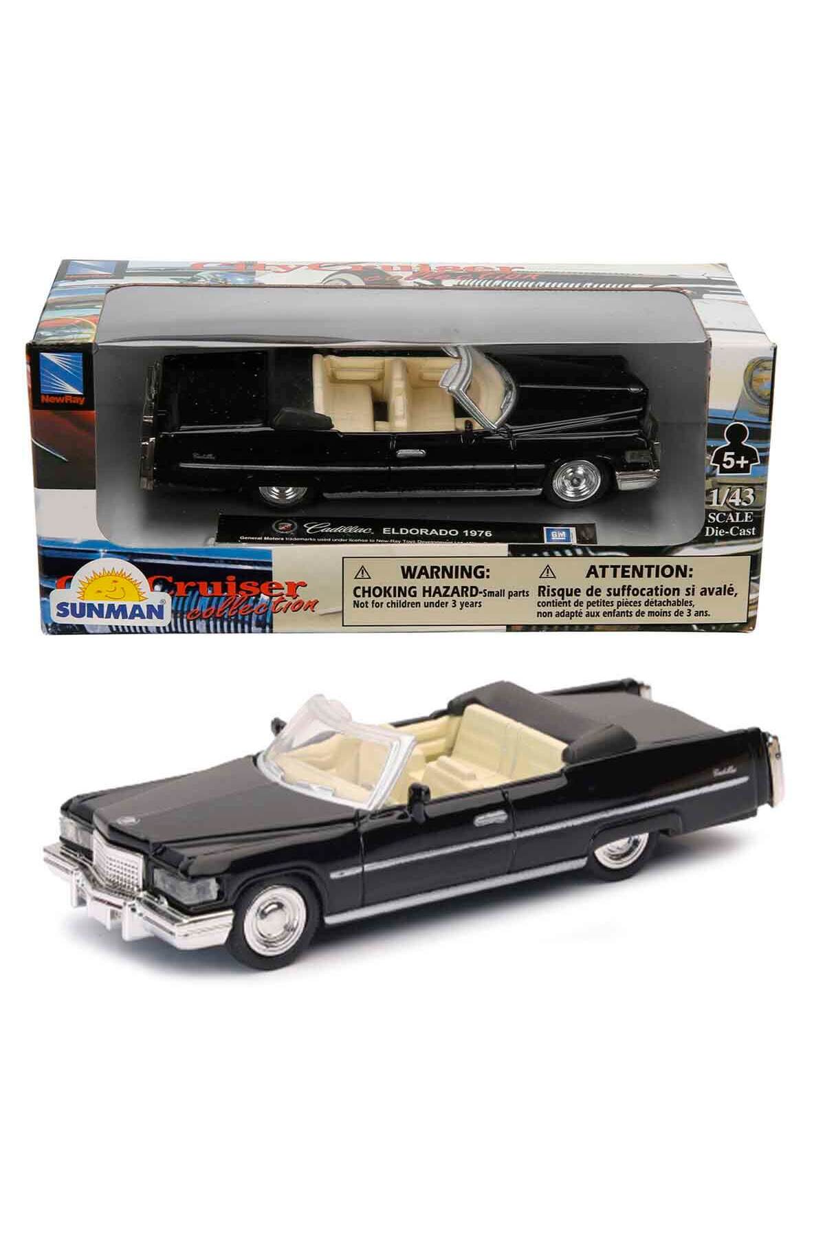 Modèle Réduit Cadillac Eldorado 1976 Noir échelle 1/43 - Marque NewRay, Référence NEW48013Z, Neuf