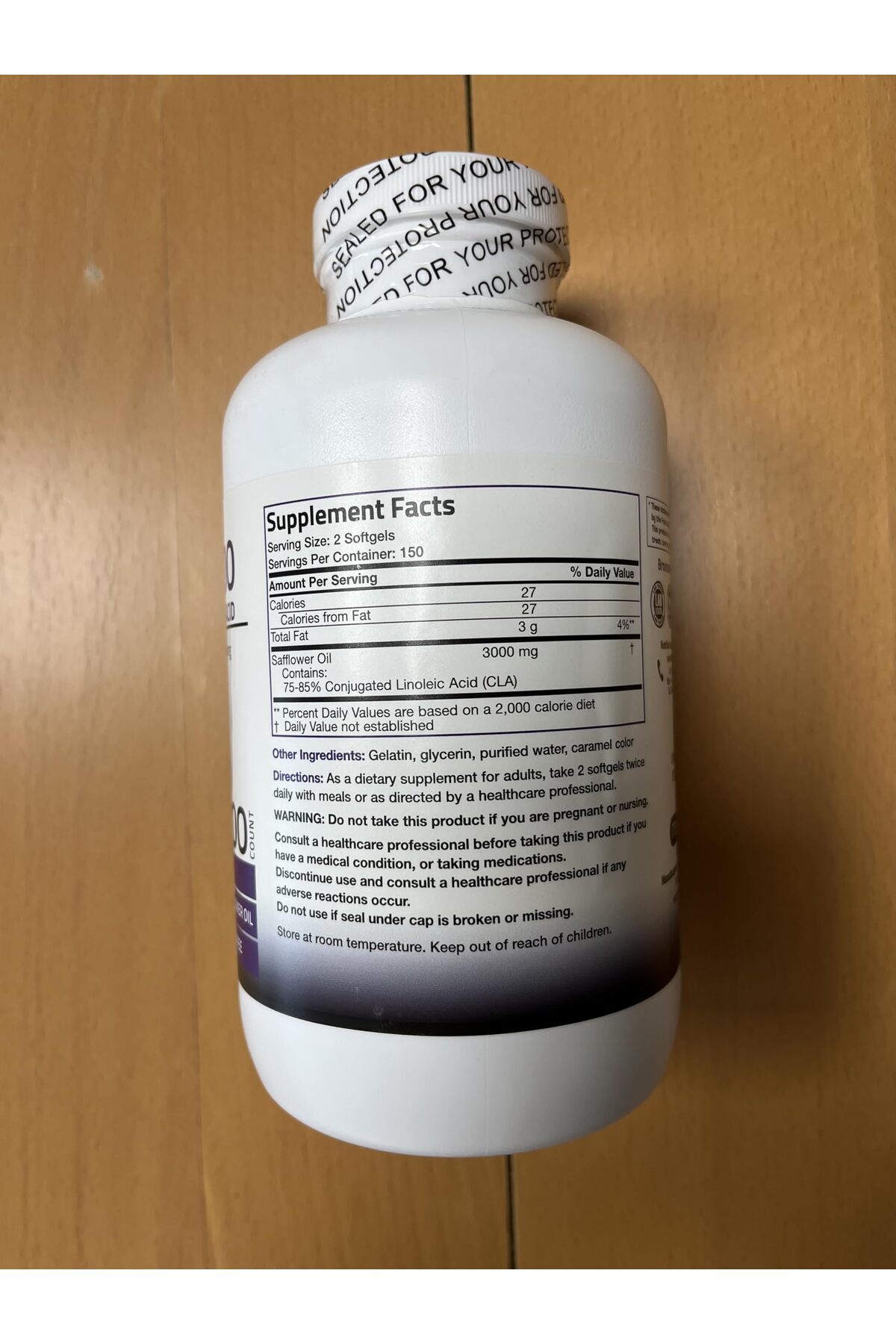 Bronson-CLA 3000 High Potency for Weight Management & Lean Muscle, Non-Stimulating, 300 Softgels 3