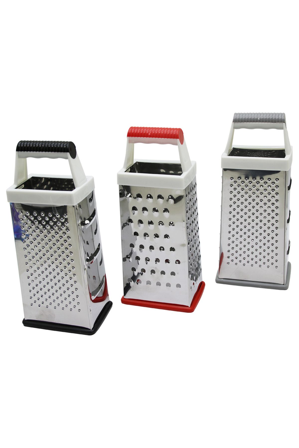 İsmiyle Al INOX DÖRTGEN - BÜYÜK METAL RENDE PLASTİK SAPLI (4767) - ISL5483-7831