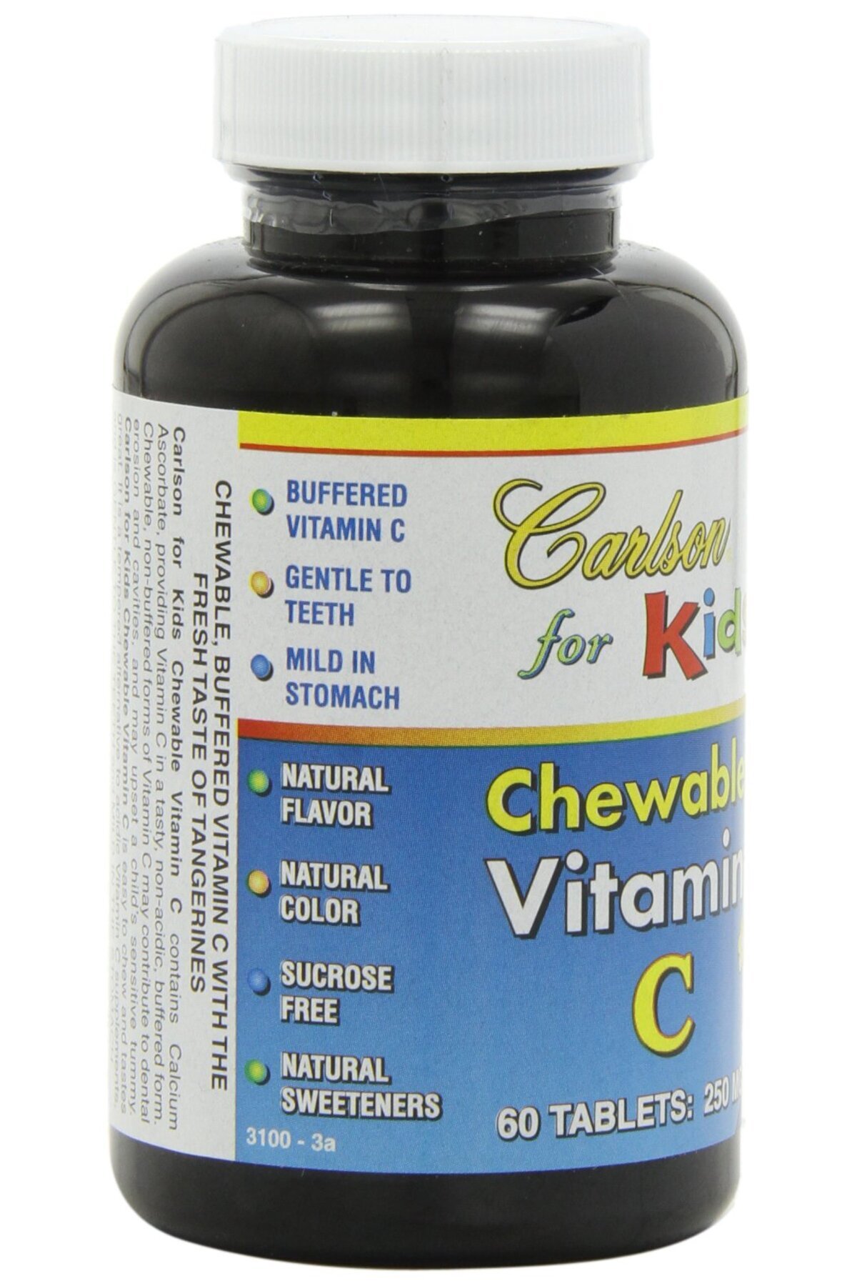 Carlson-Labs, Carlson For Kids Chewable Vitamin C, 250mg, 60 Tablets 6
