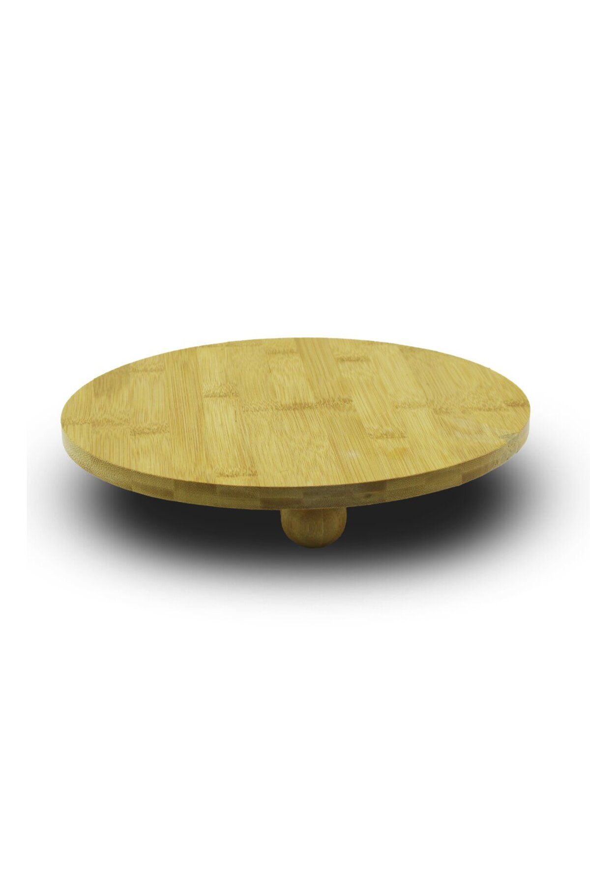 Narnuga YUVARLAK=29CM 3 MİNİ TOP AYAKLI AHŞAP BAMBU SUNUM TAHTASI - MİNİ SOFRA (4767) - MCT5147-4458