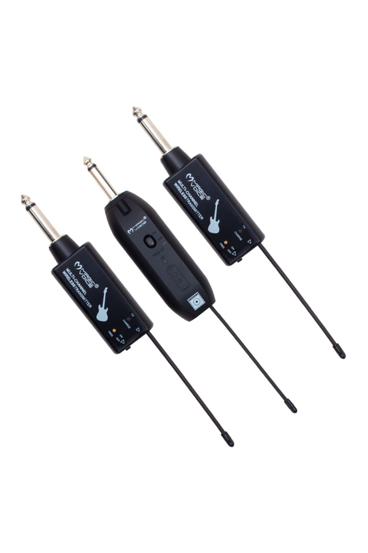 mycarmella MAGICVOICE MV-19590 UHF GİTAR TİP KABLOSUZ MİKROFON ÜÇLÜ SET (4767) - VHT3134-4697