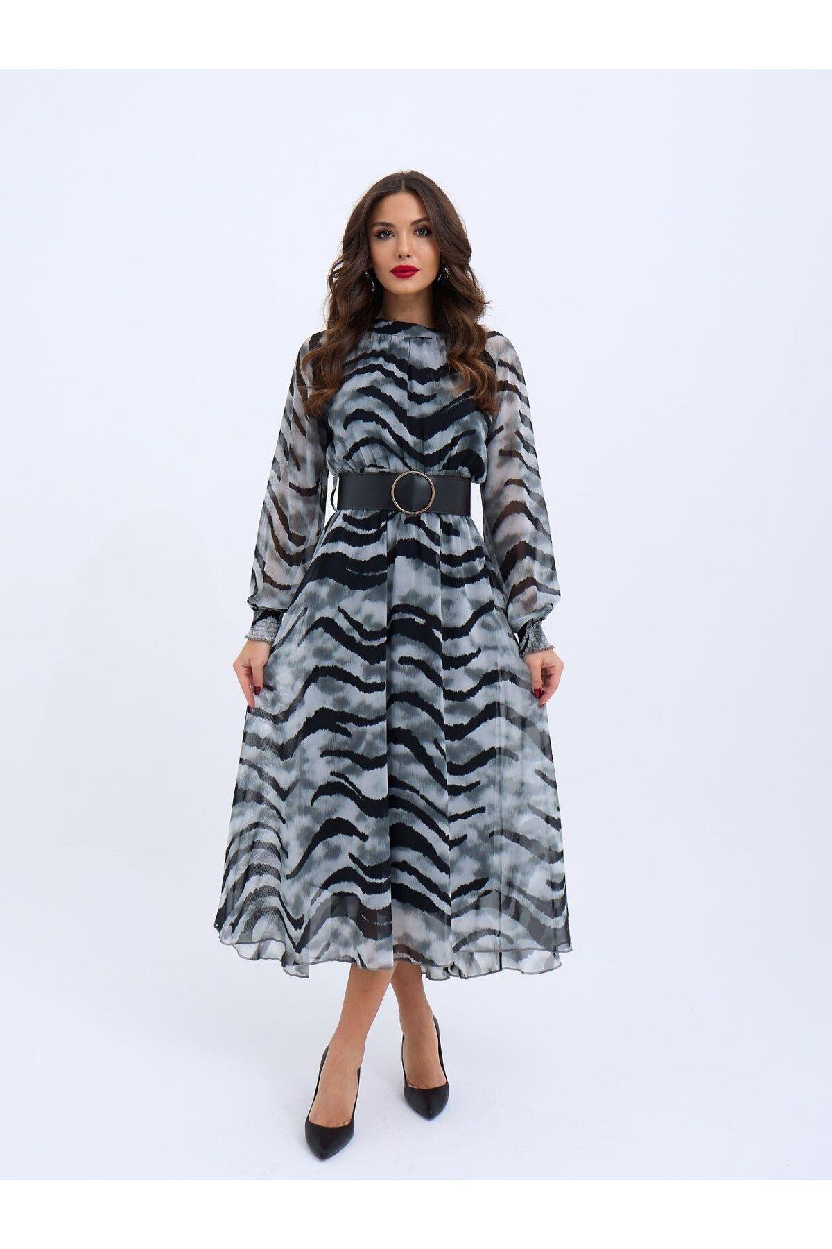 MRA Fashion 4543 ELBİSE-SAN GEMAN