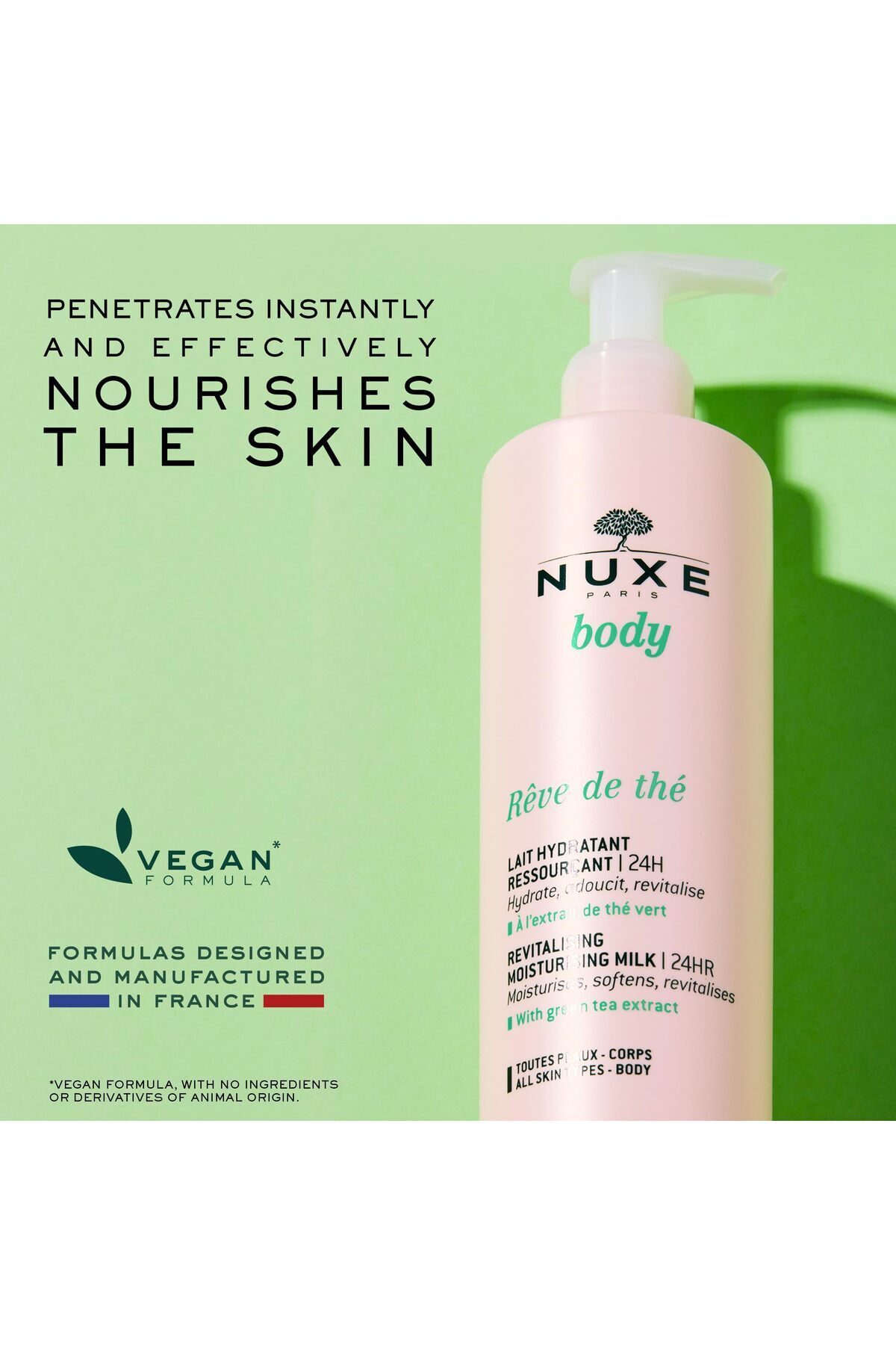 Nuxe-Rêve de Thé Revitalising Body Lotion, 24h Hydration, Green Tea Extract, 13.5 fl oz 3
