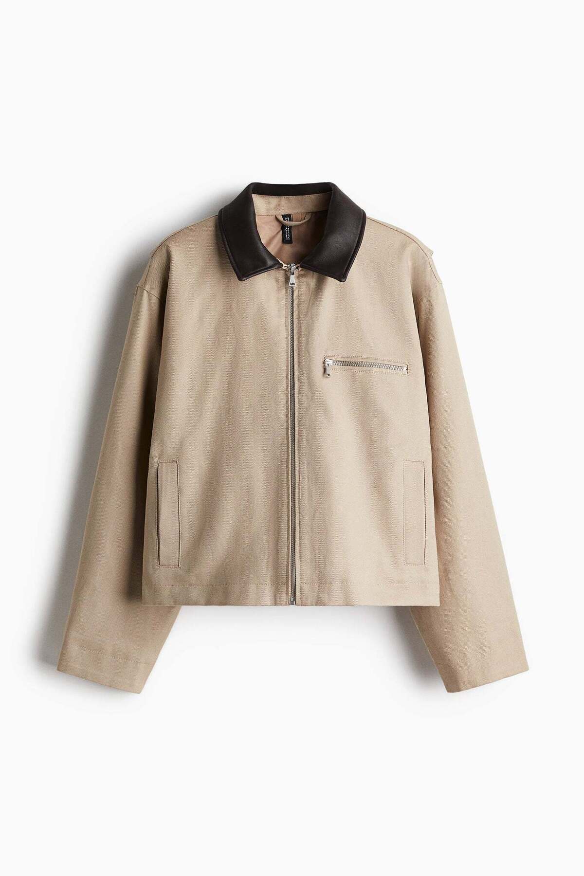 H&M-Coated-collar twill jacket 3