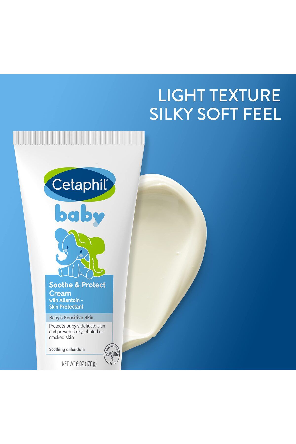 Cetaphil-Baby Soothe & Protect Cream, 6 oz, 24-Hour Moisture, Non-Greasy, Prevents Dry Skin 2