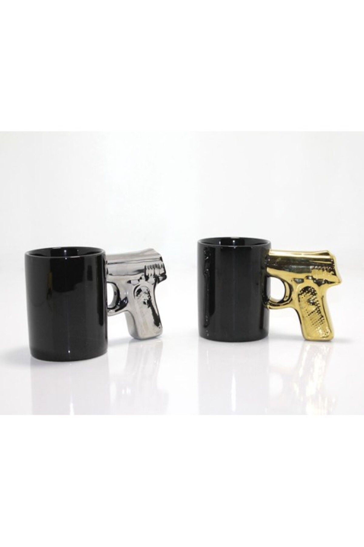 Mu Art Ahşap Porselen Silahlı Kupa Bardak Model 4