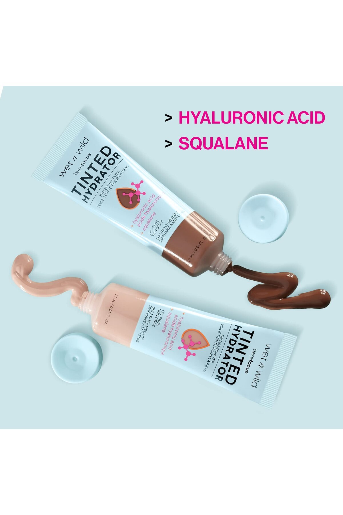 WET N WİLD-Bare Focus Tinted Hydrator Matte Finish, Light Medium, Oil-Free, Hyaluronic Acid, Sheer Coverage 6