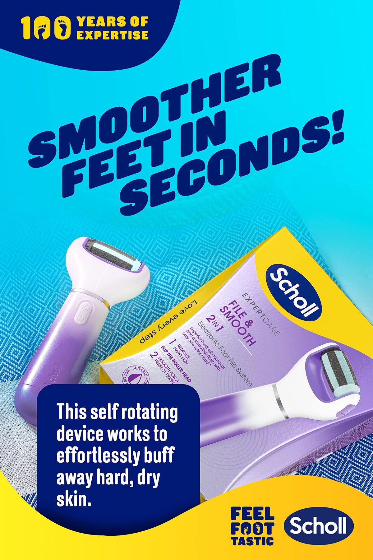 Scholl-Expert Care File and Smooth Pedicure Footfile, Purple 4