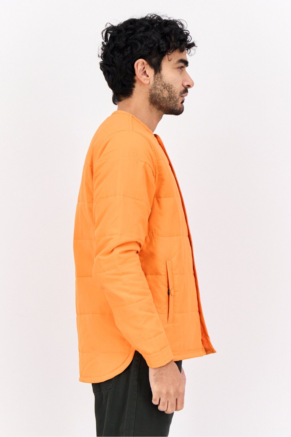 The Hundreds-Men Brand Logo Bomber Jacket, Orange 2