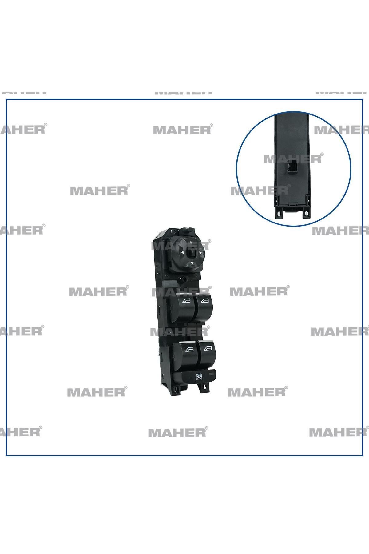 MAHER Düğme Cam Açma Mondeo 07-14 / S-max / Galaxy Sol (DÖRTLÜ) Ayna Ayar Düğmeli Mhr-26519