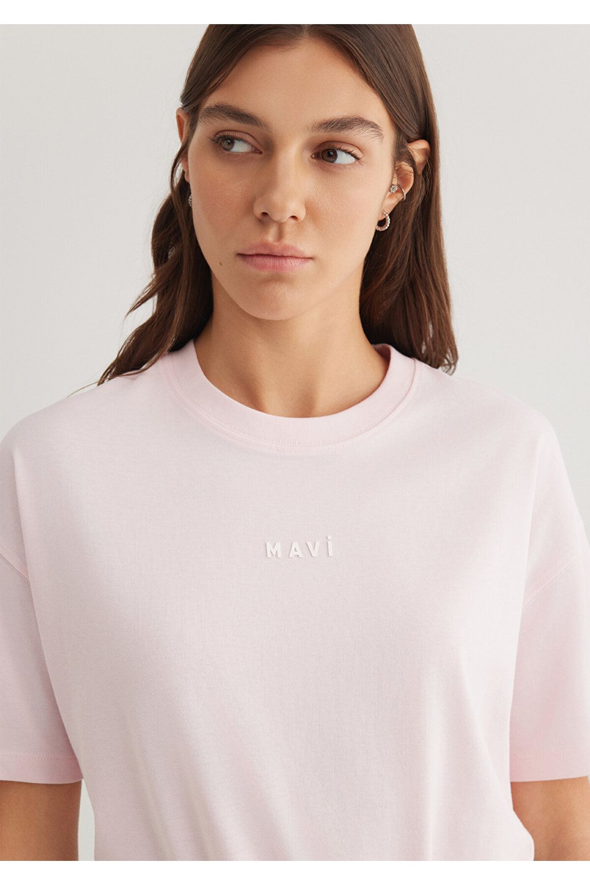 Mavi-Printed Pink T-Shirt Loose Fit / Loose Relaxed Cut 1612518 -89200 3