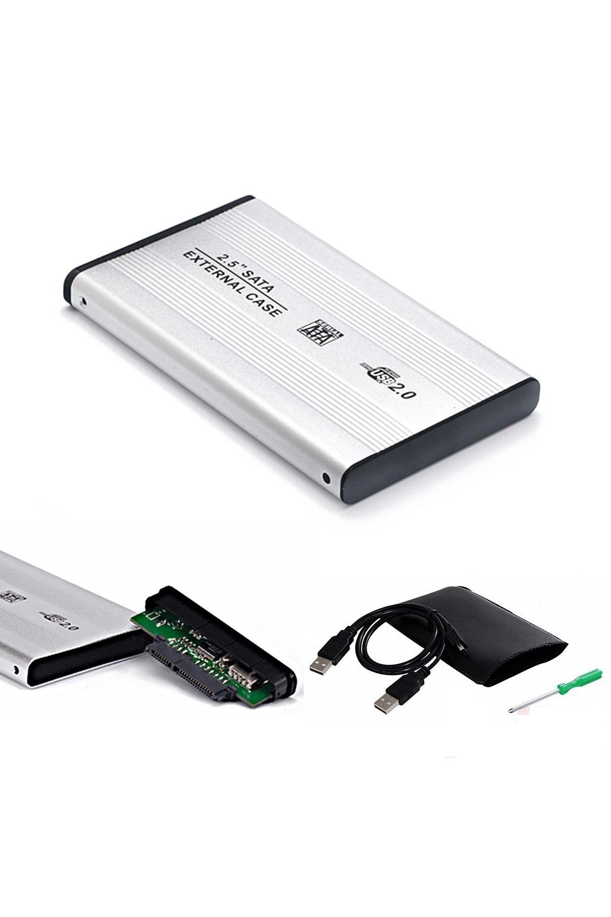 LineOn 2.5 Inç Harici Hdd Kutusu Usb 2.0 Alüminyum