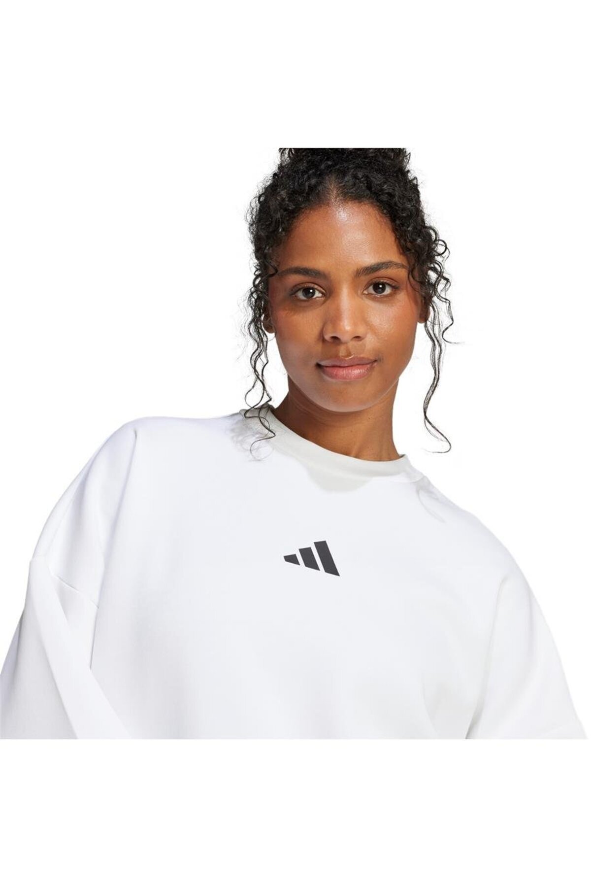 adidas-Hanorac alb pentru femei (YARANCI KAYAL) W Fi 3s Swt Je0204 5