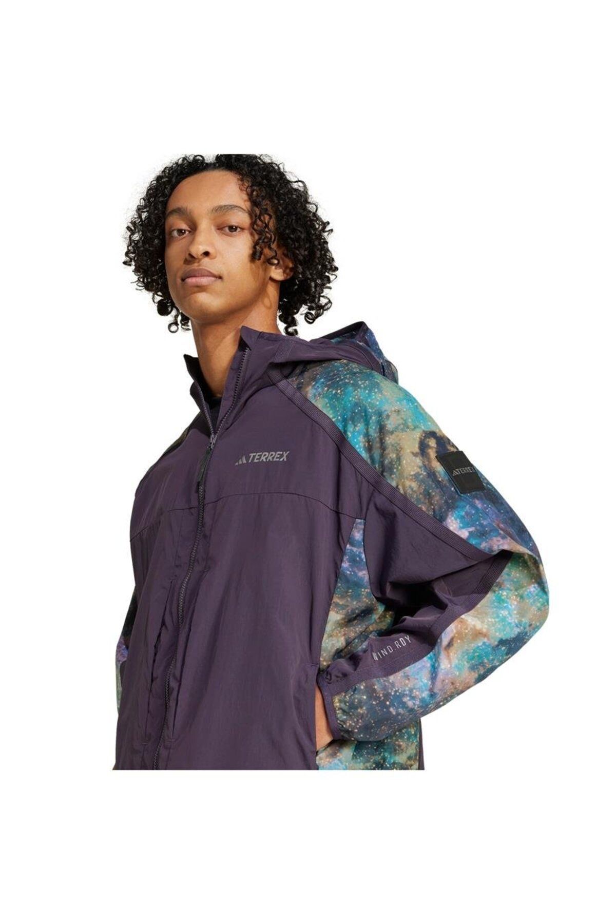adidas-Men's Purple Jacket Ng W.R Aop Jkt Jd5839 6