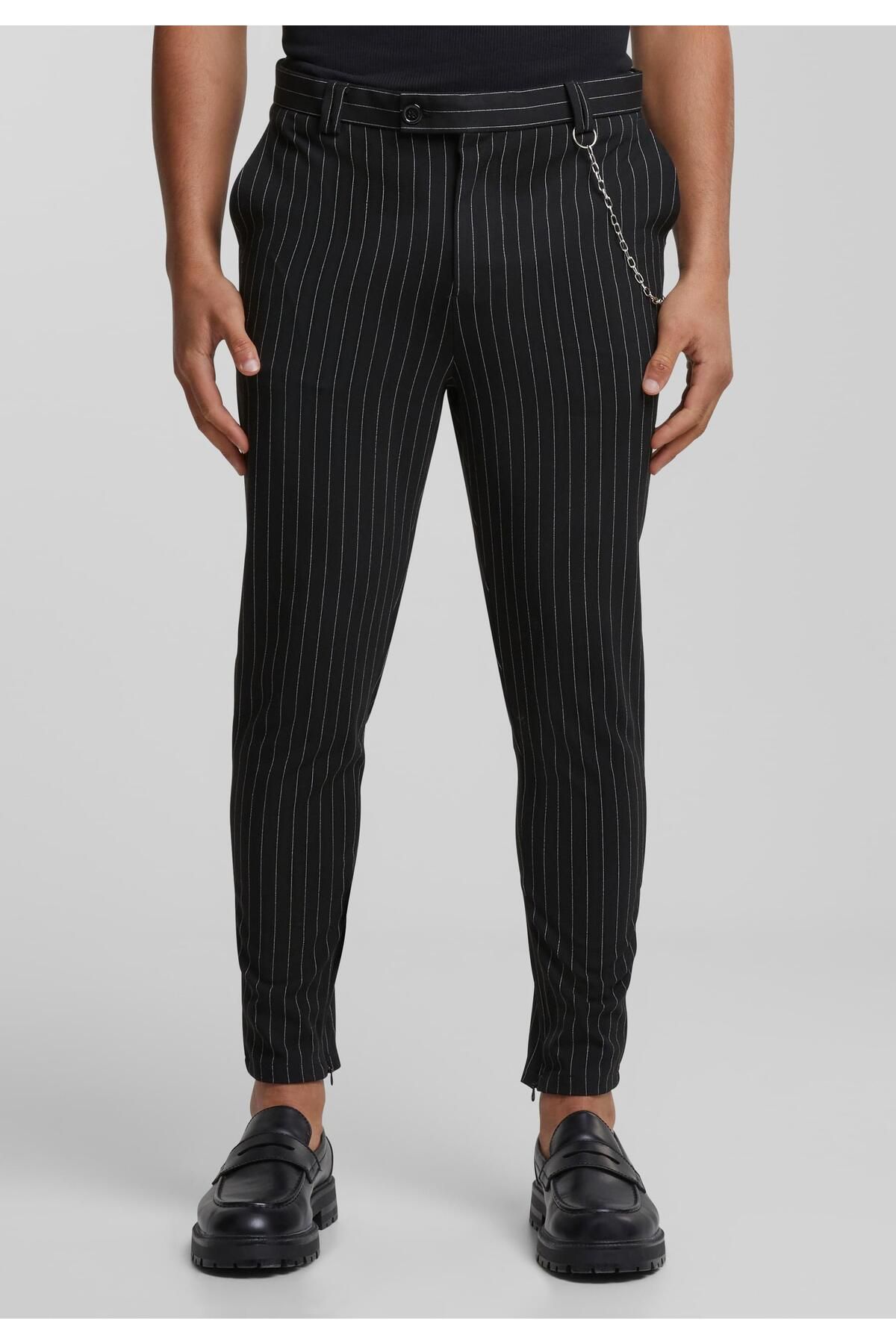 2Y STUDIOS-2Y Cropped Pants Nadelstreifen 7