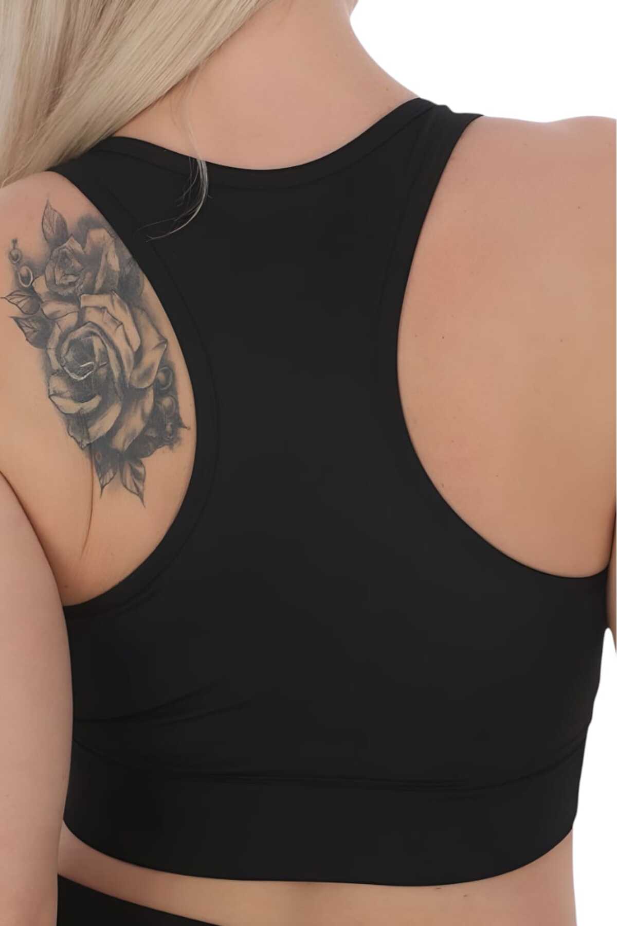 Tezzgelsin Kadın Fermuarlı Sporcu Crop Kadın Büstiyer görsel 8