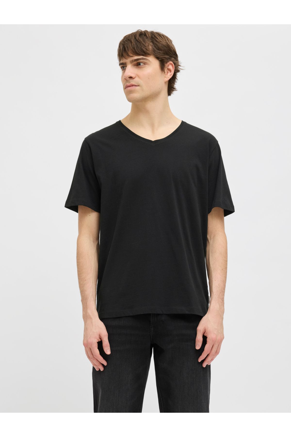 REBEL By Styli-JREBBASIC TEE SS VNECK 1