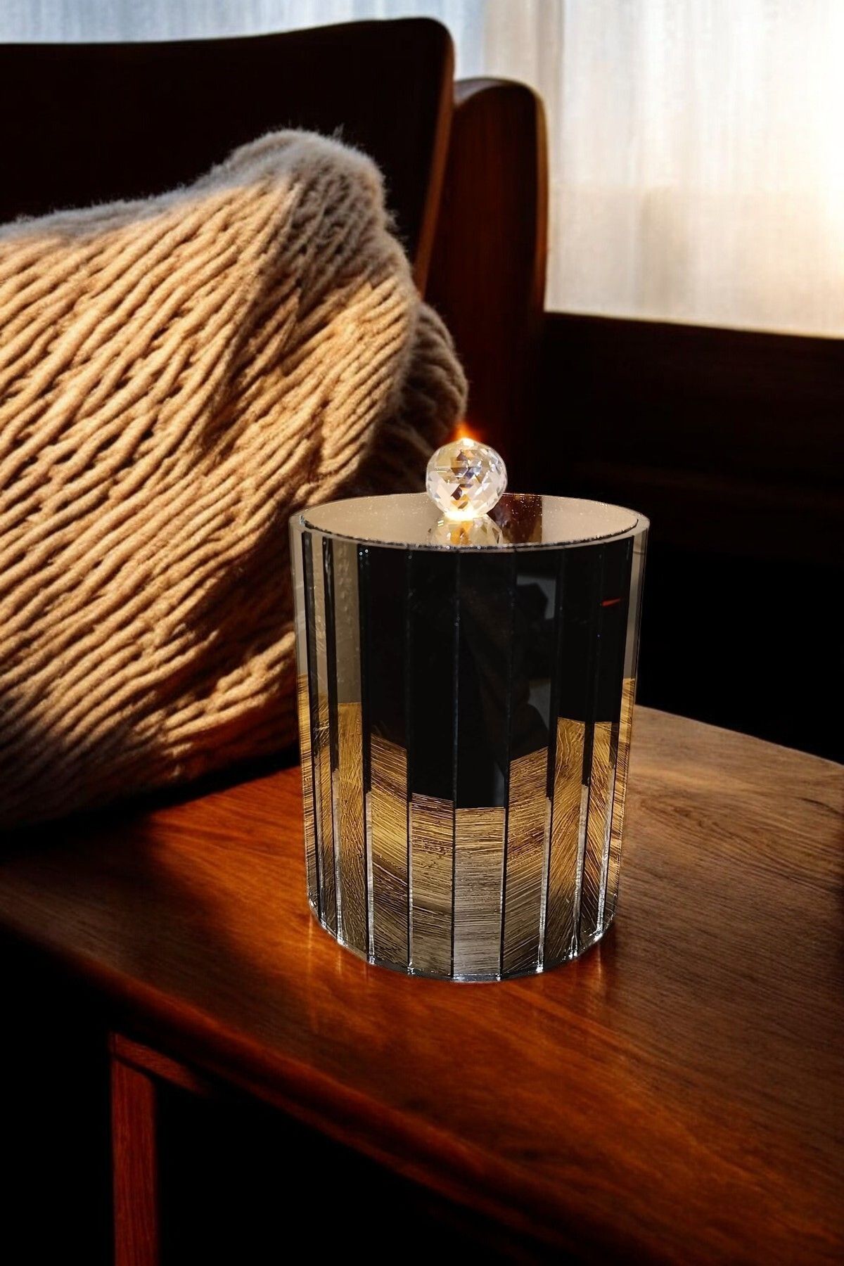 extrasepetim-Decorative Multi-Purpose Bronze Mirrored Storage Box-Container 8