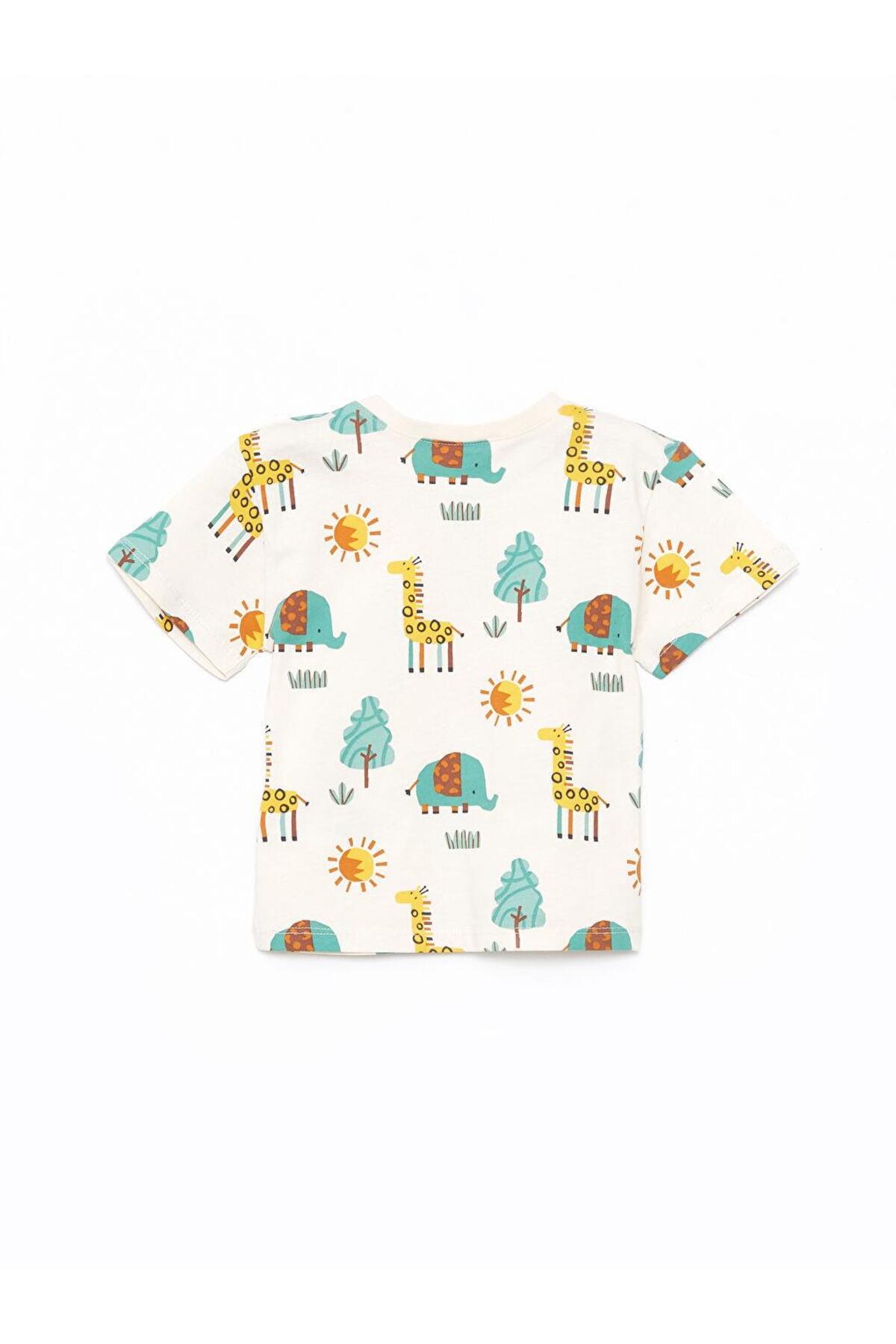 LC Waikiki Bisiklet Yaka Kısa Kollu Erkek Bebek Tişört Ve Pantolon 2'li Takım (S4) fotoğrafı 3 (önizleme)