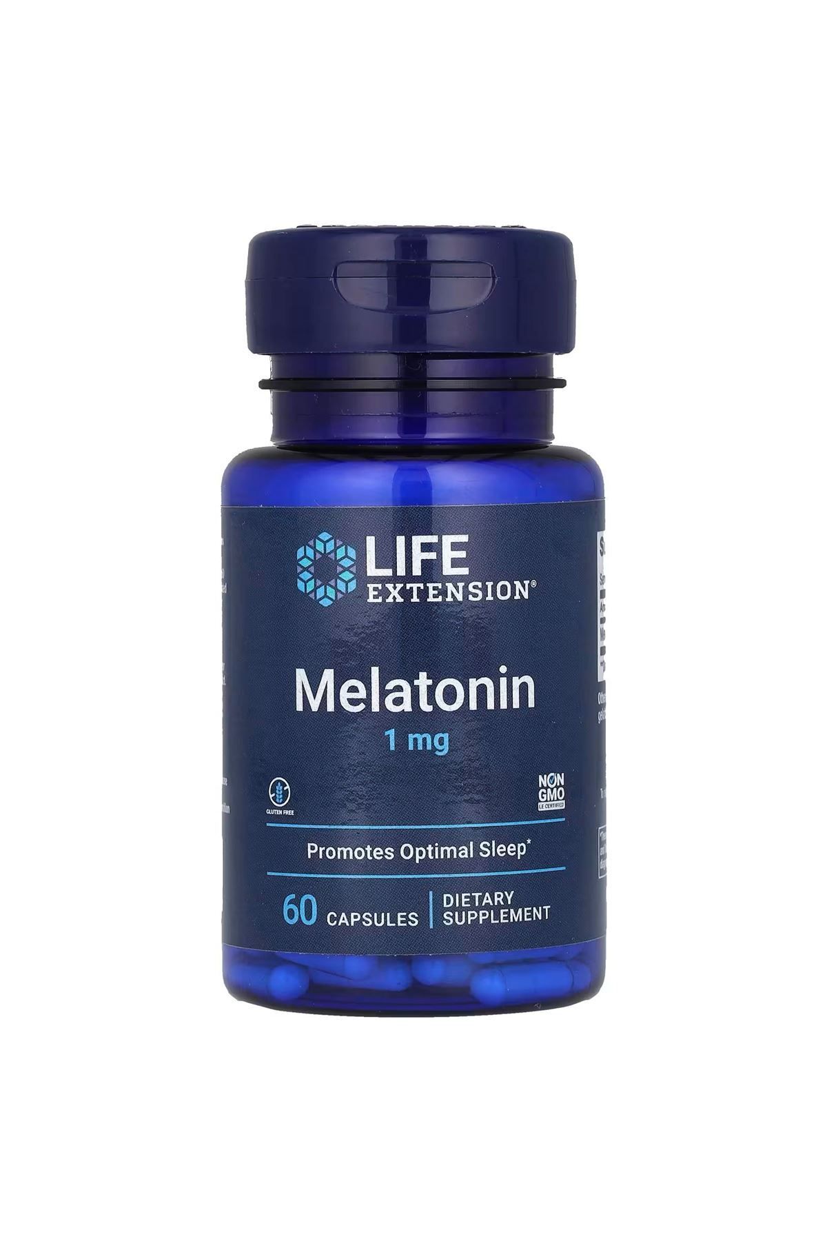 Life Extension , Melatonin, 1 mg, 60 Kapsül.usa menş.