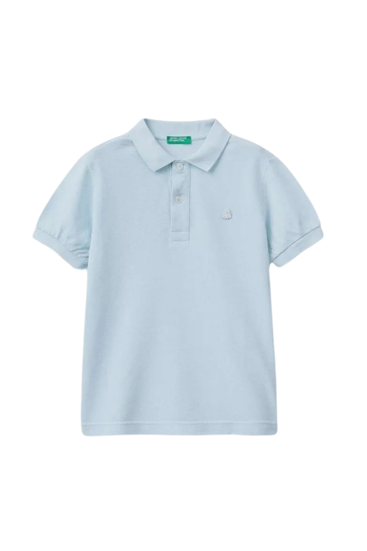 United Colors of Benetton-Tricou cu logo albastru praf pentru băiat 1