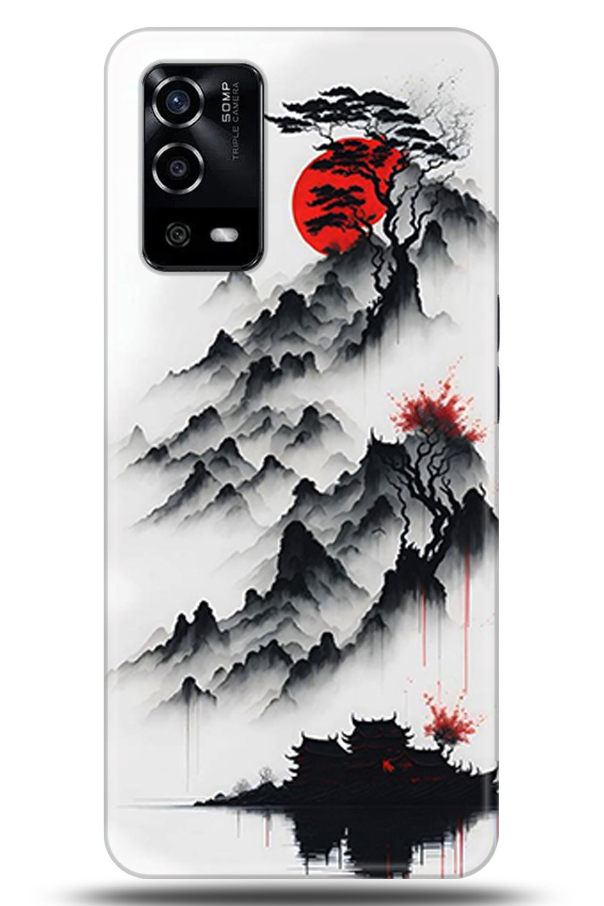 OPPO A55 4G Kılıf HD Baskılı Kılıf - Loving You Series * 5172