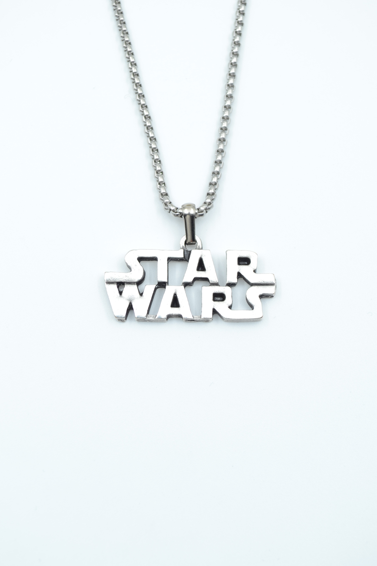 Star Wars Silver Plated Knitted Chain Necklace