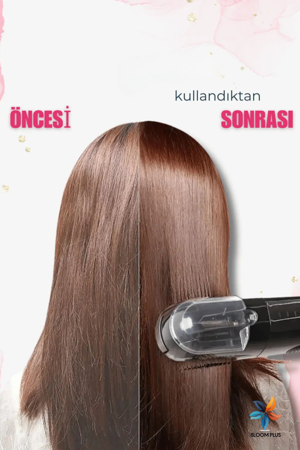 bloomplus Pembe Beauty Tech Şarjlı Saç Kırık Alma Makinesi