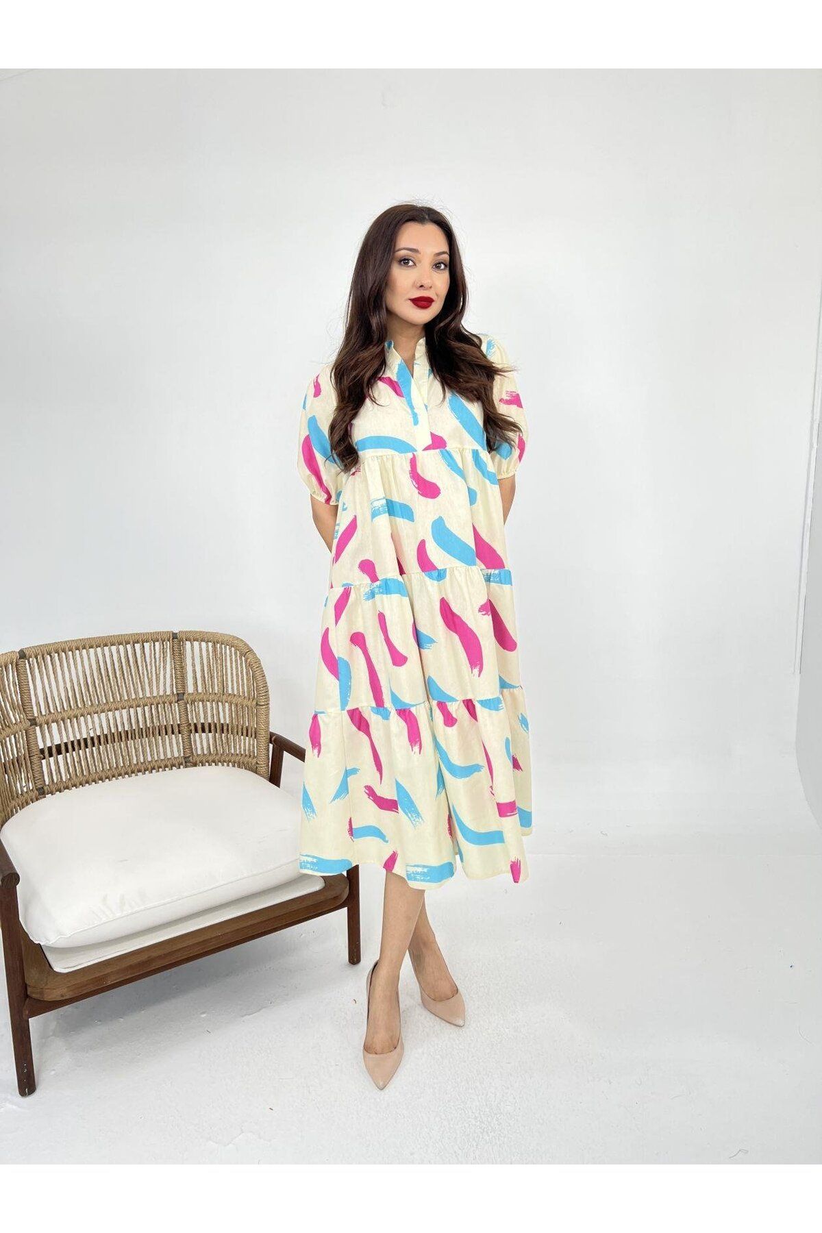 Kıvanç Moda 5522 ELBİSE-KATANYA