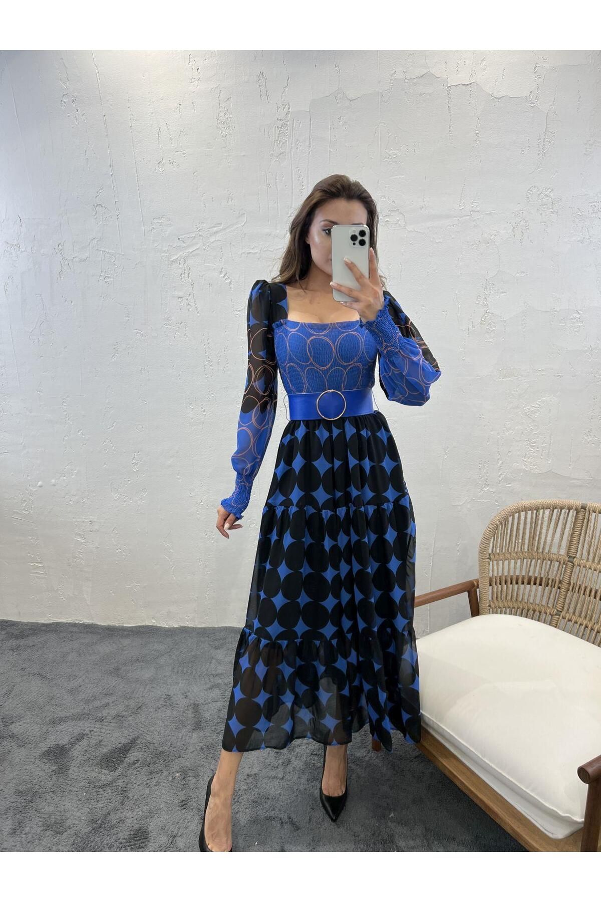 NİDAM BUTİK 5973 ELBİSE-TARANTO