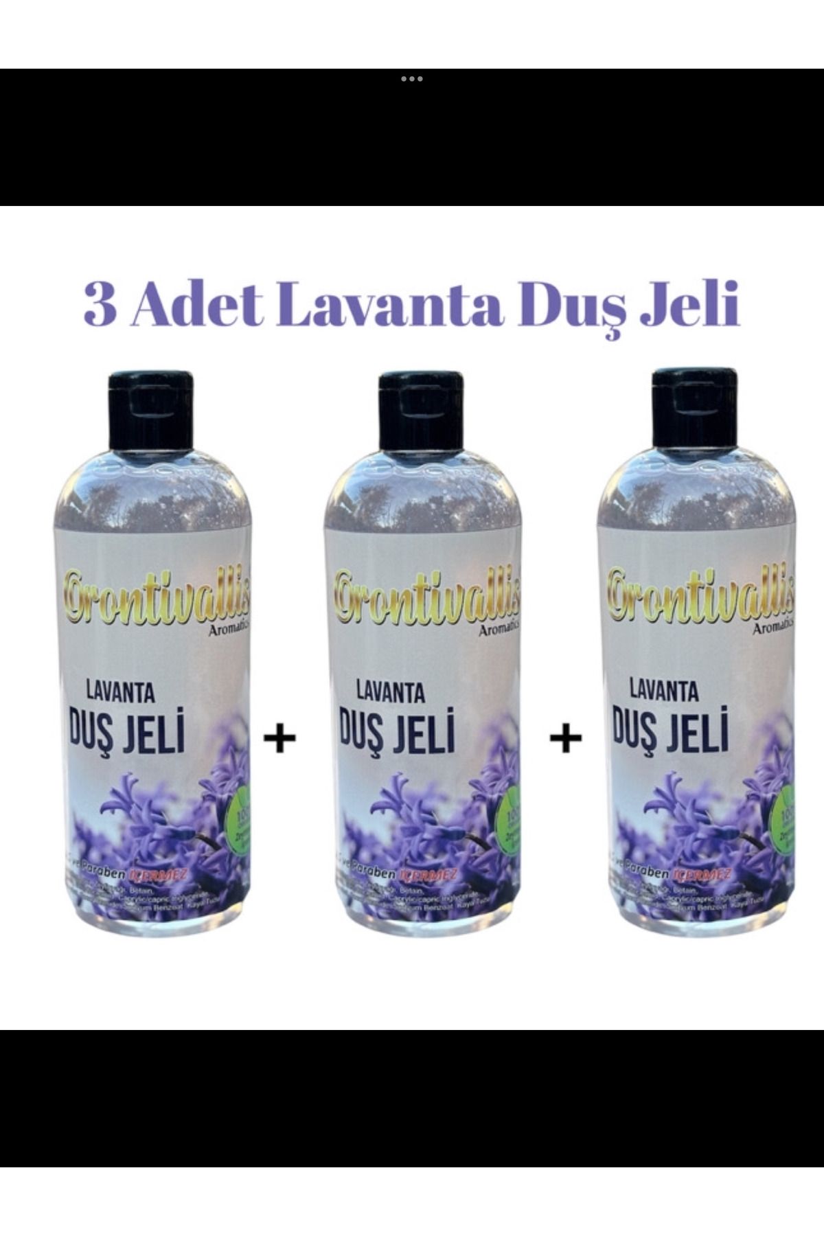 Orontivallis 3’lü Duş Jeli Set Lavanta Aromalı 3 x 400ml 1200 ml