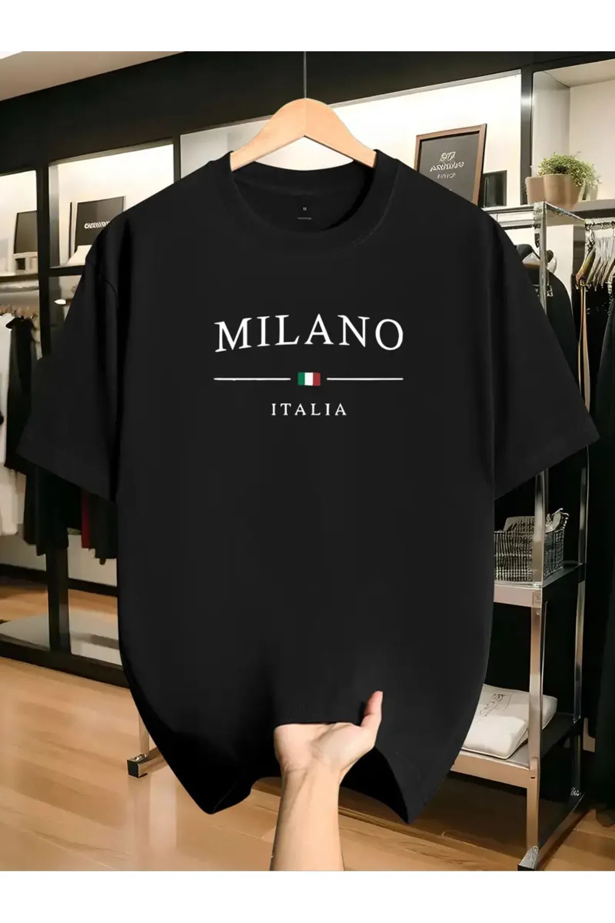 MANCY Unisex Baskılı Oversize %100 Pamuk T-shirt