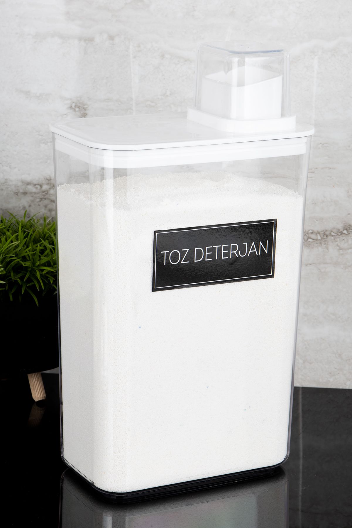 Dolkin Home-3000ml Mica Powder Detergent Box and Storage Container with Label 3