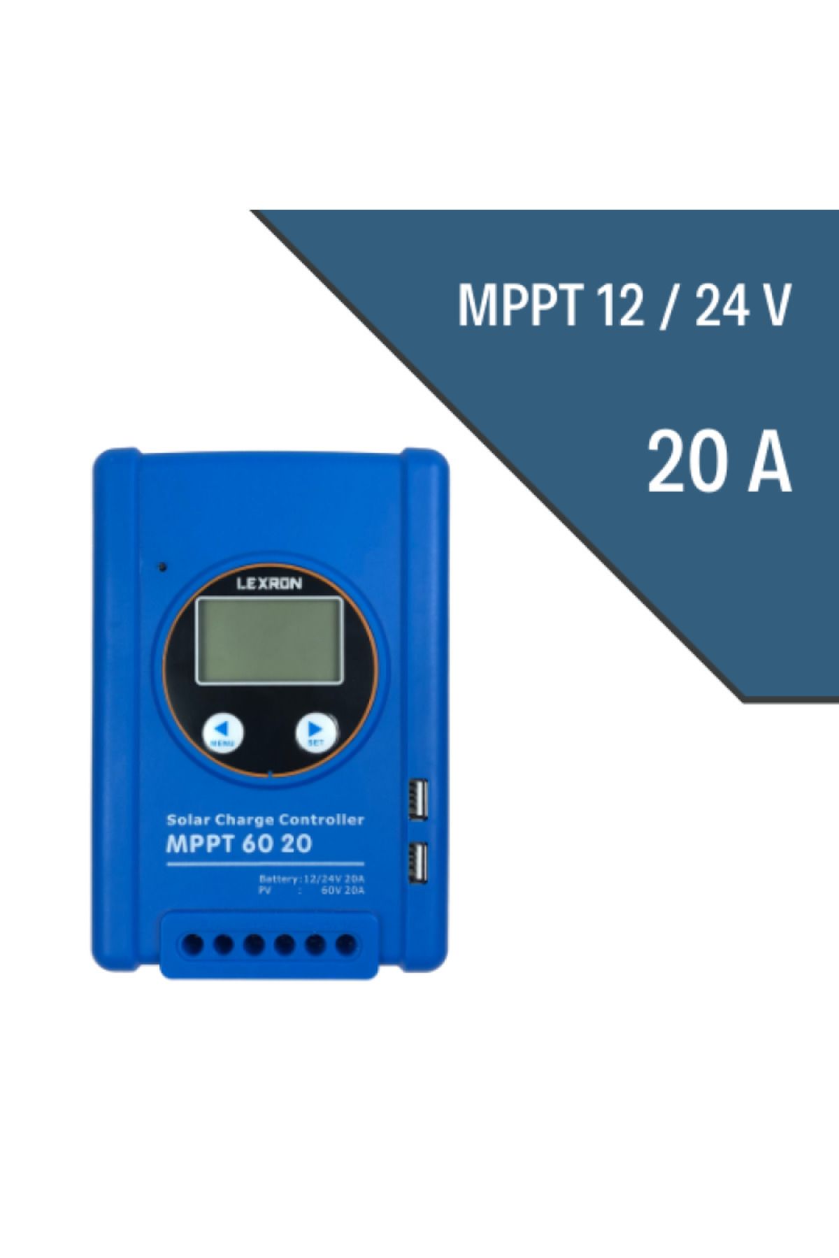 Lexron 20a Mppt Şarj Kontrol Cihazı(YENİ)