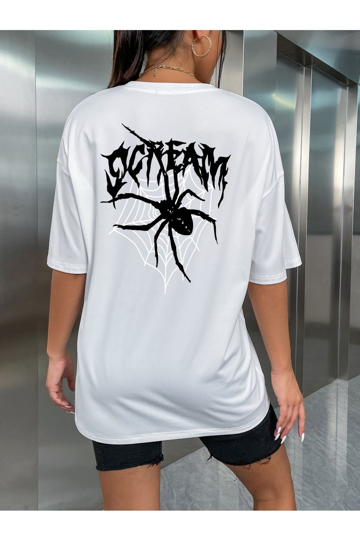 uyguntarz-Unisex Scream Printed Design Tshirt 1