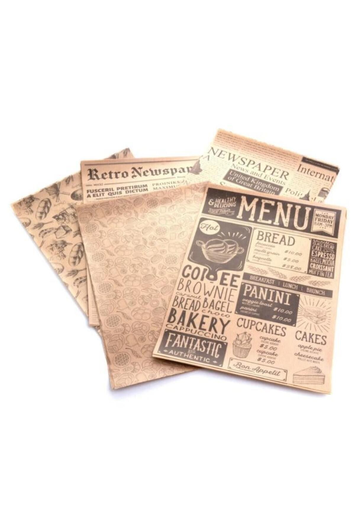 CVS-Vintage Newspaper Patterned Presentation Paper - Pack of 50 3