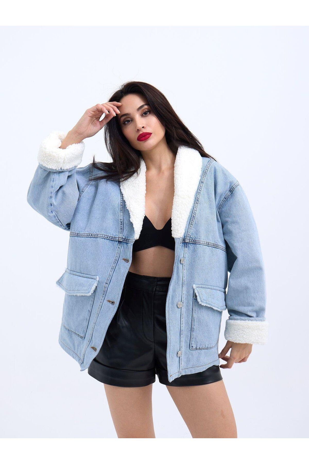Kokosh moda-Jachetă de blugi Gelirr 5674-albastru 7