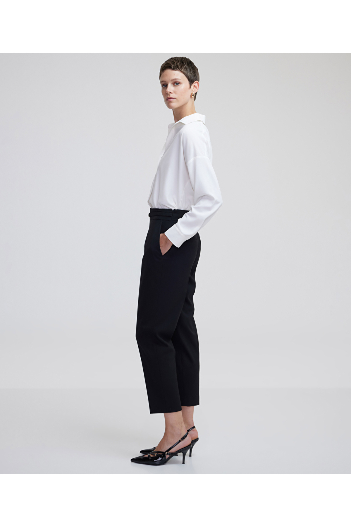 MISS IPEKYOL  Metal aksesuarlı pantolon - Görsel 2