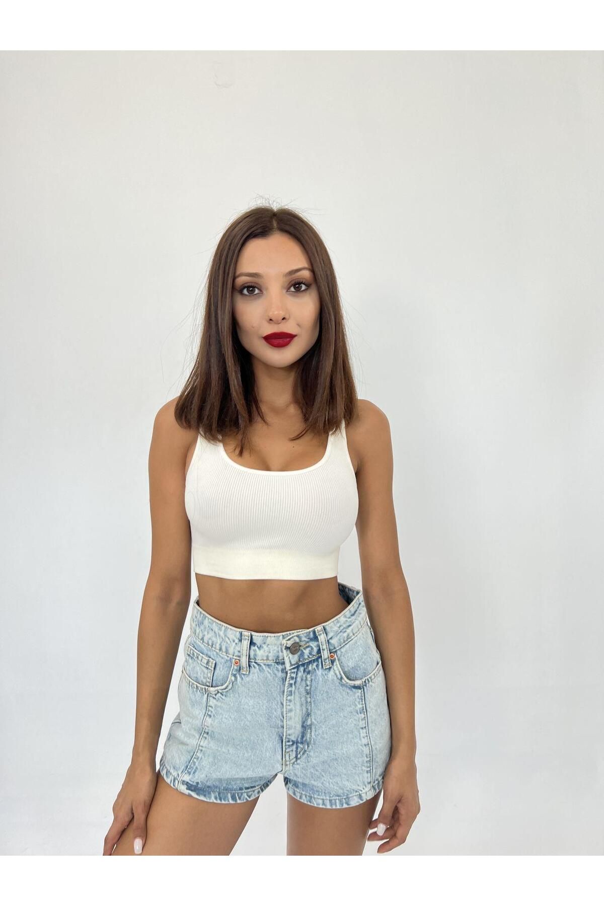 Meleners 15537 RİPLİ BRA-EKRU
