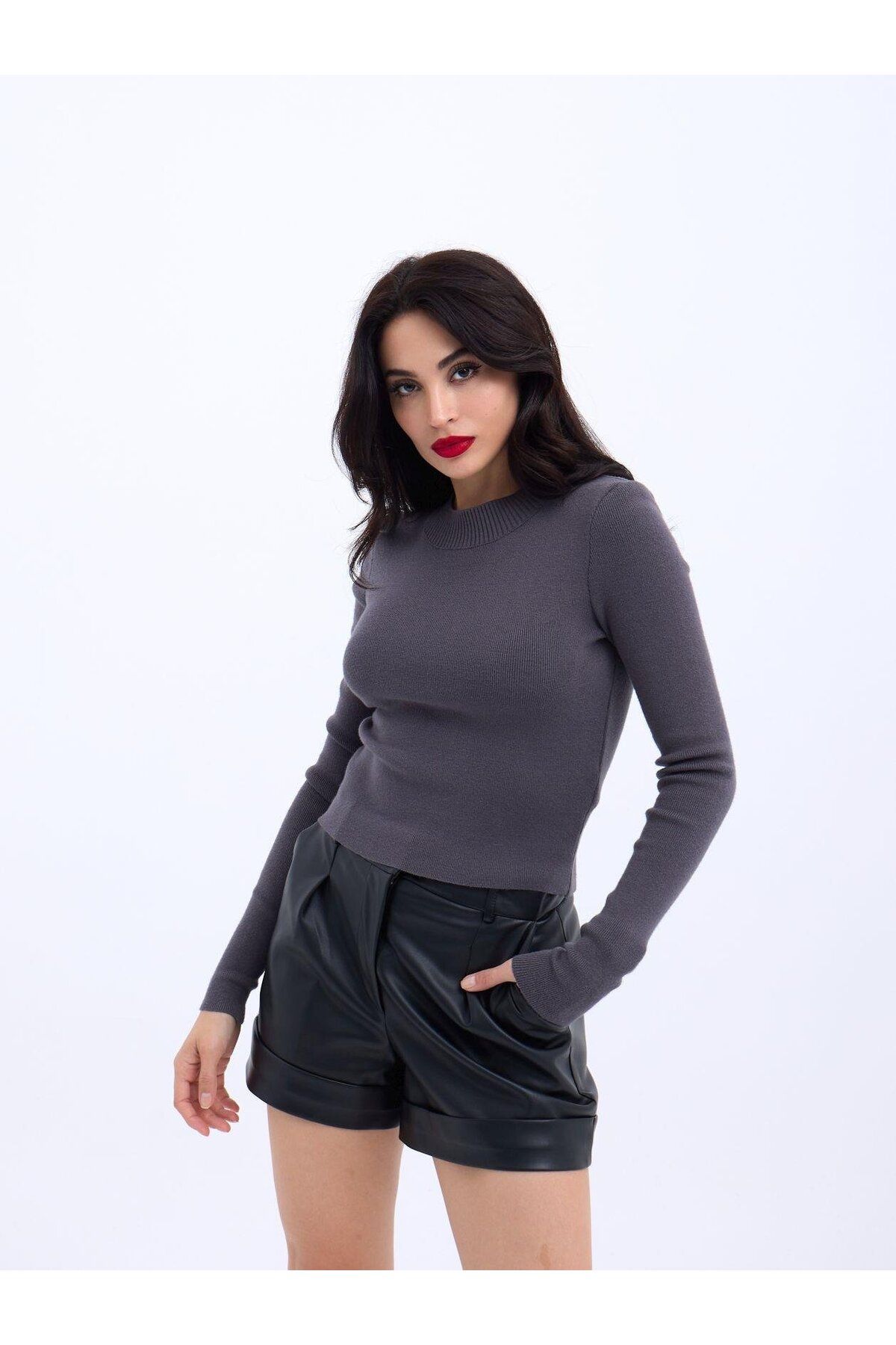 Rep la Shine 42201 TRİKO BASİC KAZAK-ANTRASİT