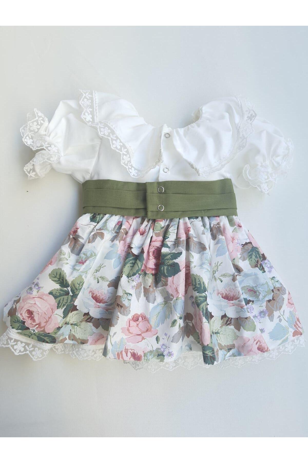 ikokokids DANTEL DETAYLI VİNTAGE ELBİSE fotoğrafı 6 (önizleme)